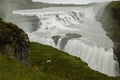 The Best-known Waterfall in Iceland- Gullfoss Royalty Free Stock Photo