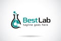 Best Lab Logo Template Design Vector, Emblem, Design Concept, Creative Symbol, Icon Royalty Free Stock Photo