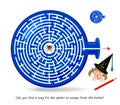 Best labyrinths. Can you find a way for the spider to escape from the bottle? Logic puzzle game. Brain teaser book with maze.