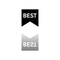 Best lettering text icon flat