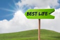 Best life arrow sign Royalty Free Stock Photo