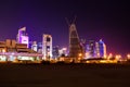 Best modern city view at night in the meddle east Qatar