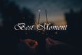 Best Moment Word Royalty Free Stock Photo