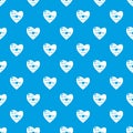 Best mother pattern vector seamless blue