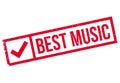 Best Music rubber stamp