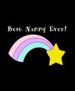 Best nanny ever Royalty Free Stock Photo