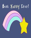 Best nanny ever Royalty Free Stock Photo