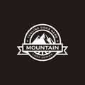 Montain/landscape emblem logo design inspiration Royalty Free Stock Photo