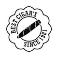 Best nicotine cigar logo, simple style