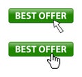 Best offer button Royalty Free Stock Photo
