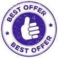 best offer  grunge stamp Royalty Free Stock Photo