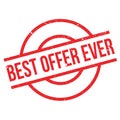 Best Offer Ever rubber stamp Royalty Free Stock Photo