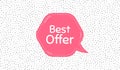 Best offer. Special price sale sign. Vector Royalty Free Stock Photo