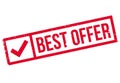 Best Offer rubber stamp Royalty Free Stock Photo