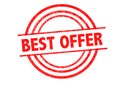 BEST OFFER Rubber Stamp Royalty Free Stock Photo