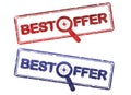 Best offer stamp Royalty Free Stock Photo