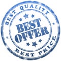 Best offer stamp Royalty Free Stock Photo