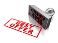 Best offer stamp Royalty Free Stock Photo