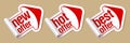 Best offer stickers. Royalty Free Stock Photo
