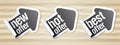 Best offer stickers. Royalty Free Stock Photo