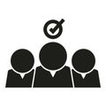 Best office team icon simple vector. Human work