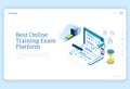 Best online training exam platform banner