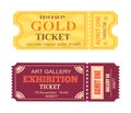 Best Party Gold Ticket Art Gallery Exhibition Icon