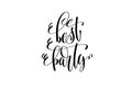 Best party hand lettering event invitation inscription