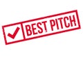 Best Pitch rubber stamp