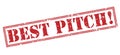 Best pitch stamp on white background Royalty Free Stock Photo