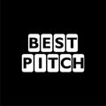 Best Pitch words isolated on black background