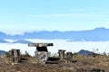 Best place to enjoy the view on the sea of clouds Royalty Free Stock Photo