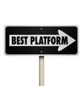 Best Platform One Way Road Street Sign Choose Right System Process Royalty Free Stock Photo