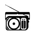 The best Portable AM FM Radio Receiver icon, vector illustration.
