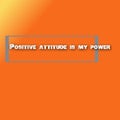 Best positive slogan with orange background