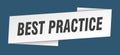 best practice banner template. best practice ribbon label. Royalty Free Stock Photo