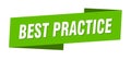 best practice banner template. best practice ribbon label. Royalty Free Stock Photo