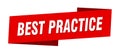 best practice banner template. best practice ribbon label. Royalty Free Stock Photo