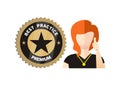 Best Practice premium icon with thumb up