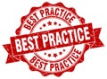 best practice seal. stamp Royalty Free Stock Photo