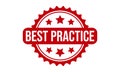 Best Practice Rubber Stamp. Red Best Practice Rubber Grunge Stamp Seal Vector Illustration Royalty Free Stock Photo