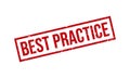 Best Practice Rubber Stamp. Red Best Practice Rubber Grunge Stamp Seal Vector Illustration Royalty Free Stock Photo
