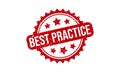 Best Practice Rubber Stamp. Red Best Practice Rubber Grunge Stamp Seal Vector Illustration Royalty Free Stock Photo