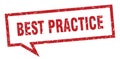 best practice speech bubble. Royalty Free Stock Photo