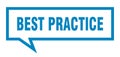 best practice speech bubble. Royalty Free Stock Photo