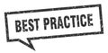 best practice speech bubble. Royalty Free Stock Photo