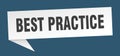best practice speech bubble. Royalty Free Stock Photo