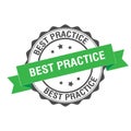 Best practice stamp illustration Royalty Free Stock Photo