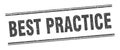 best practice stamp. best practice square grunge sign. Royalty Free Stock Photo