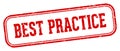 best practice stamp. best practice rectangular stamp on white background Royalty Free Stock Photo
